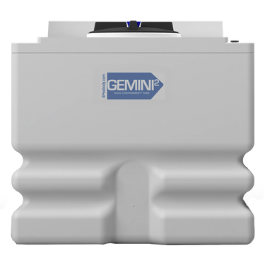 240 Gal Gemini² Dual Containment® Tank - Ribbed - LPE 1.5 - Natural